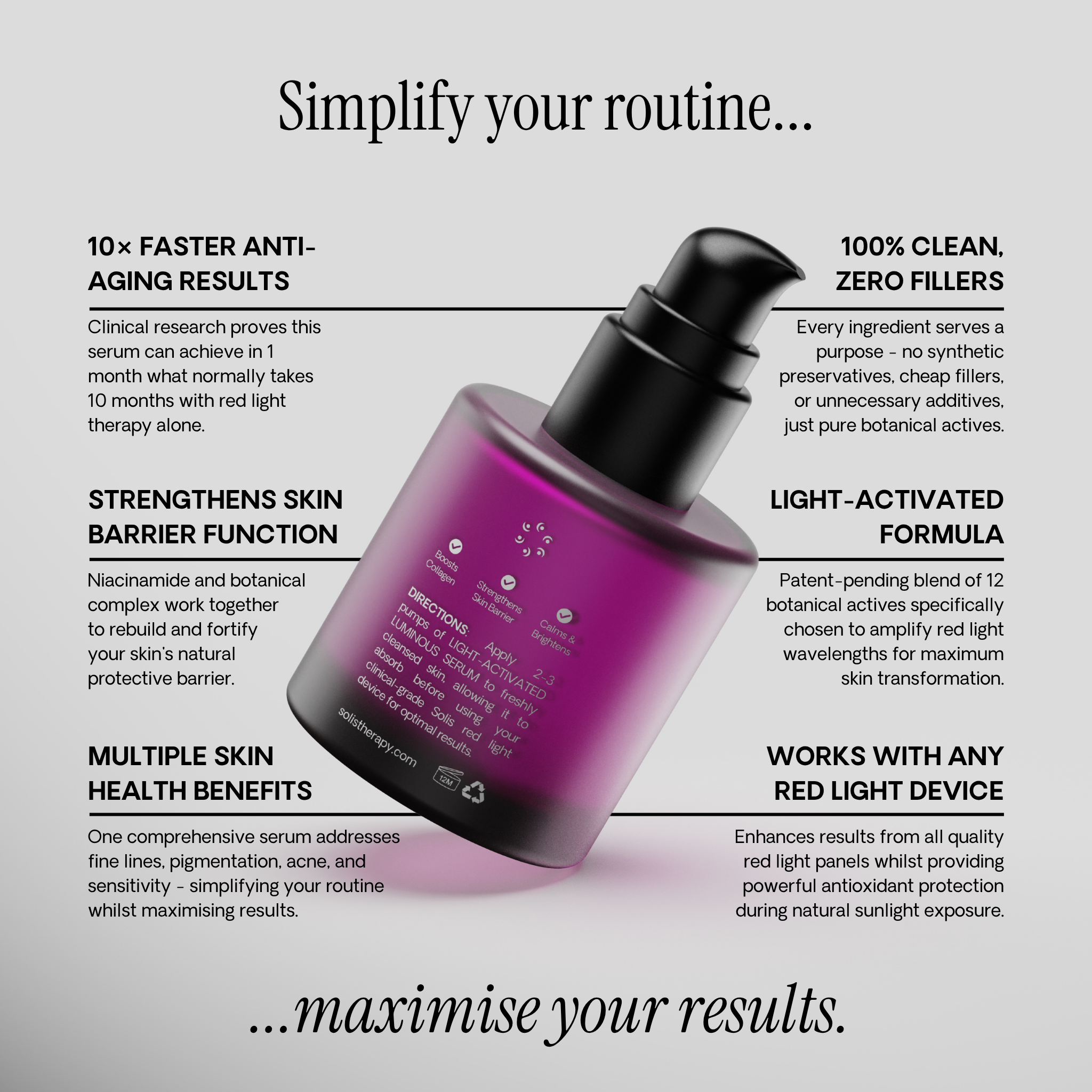 Light-Activated Luminous Serum