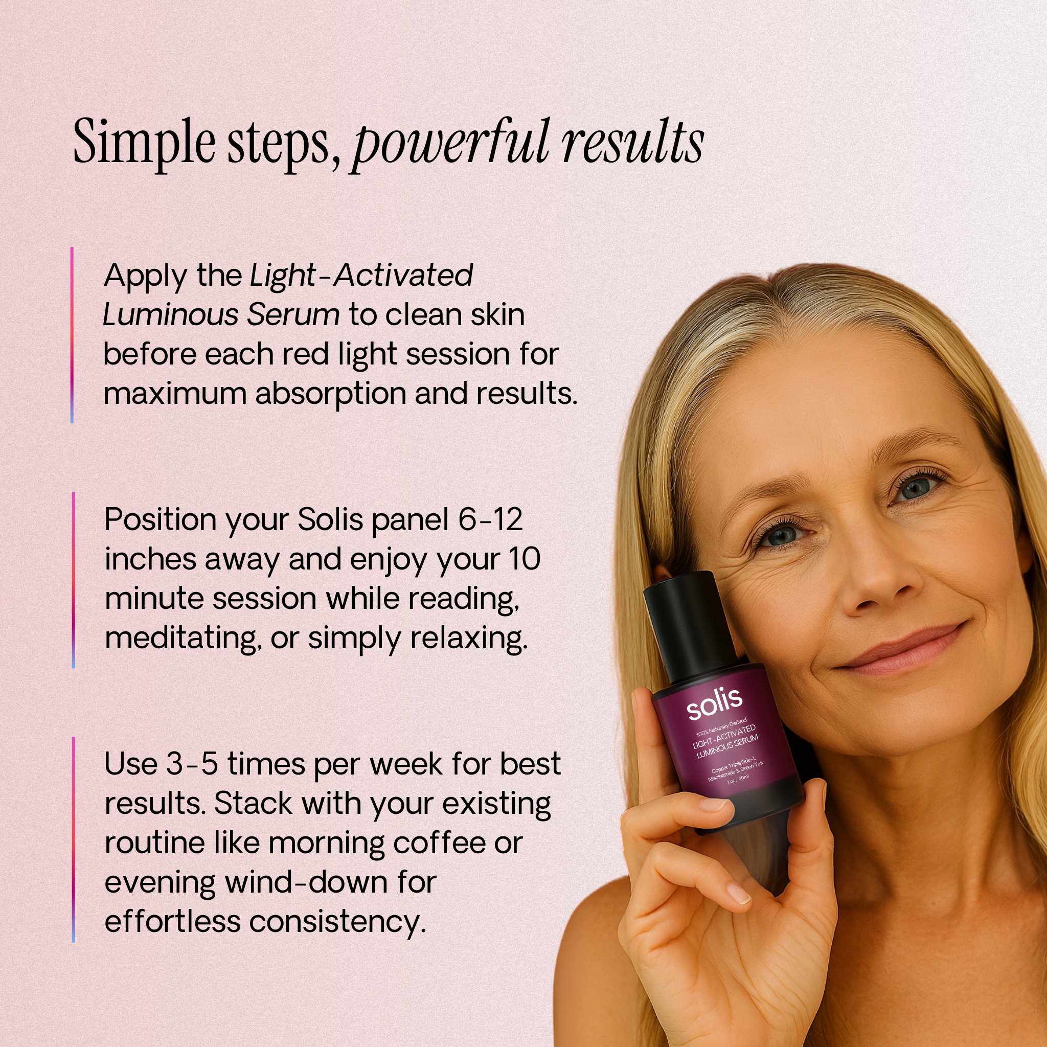 Light-Activated Luminous Serum