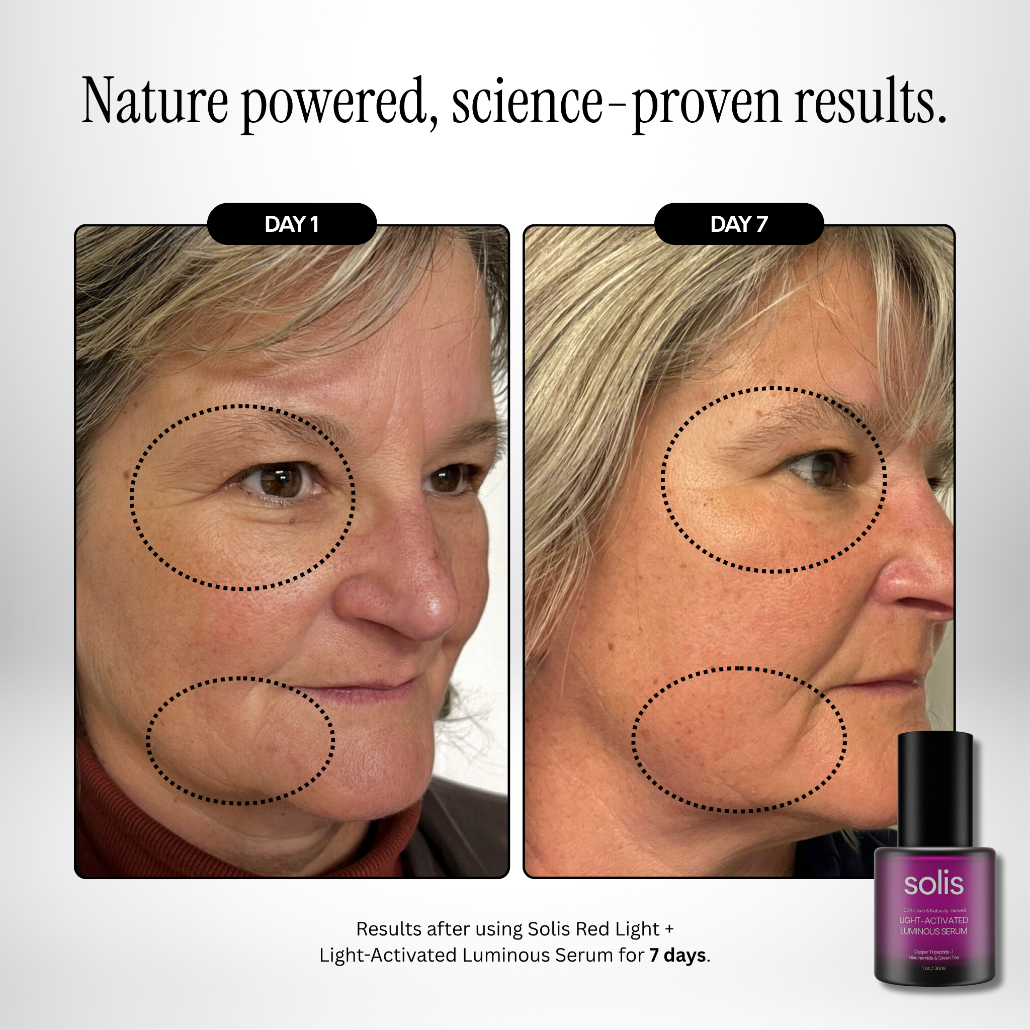 Light-Activated Luminous Serum