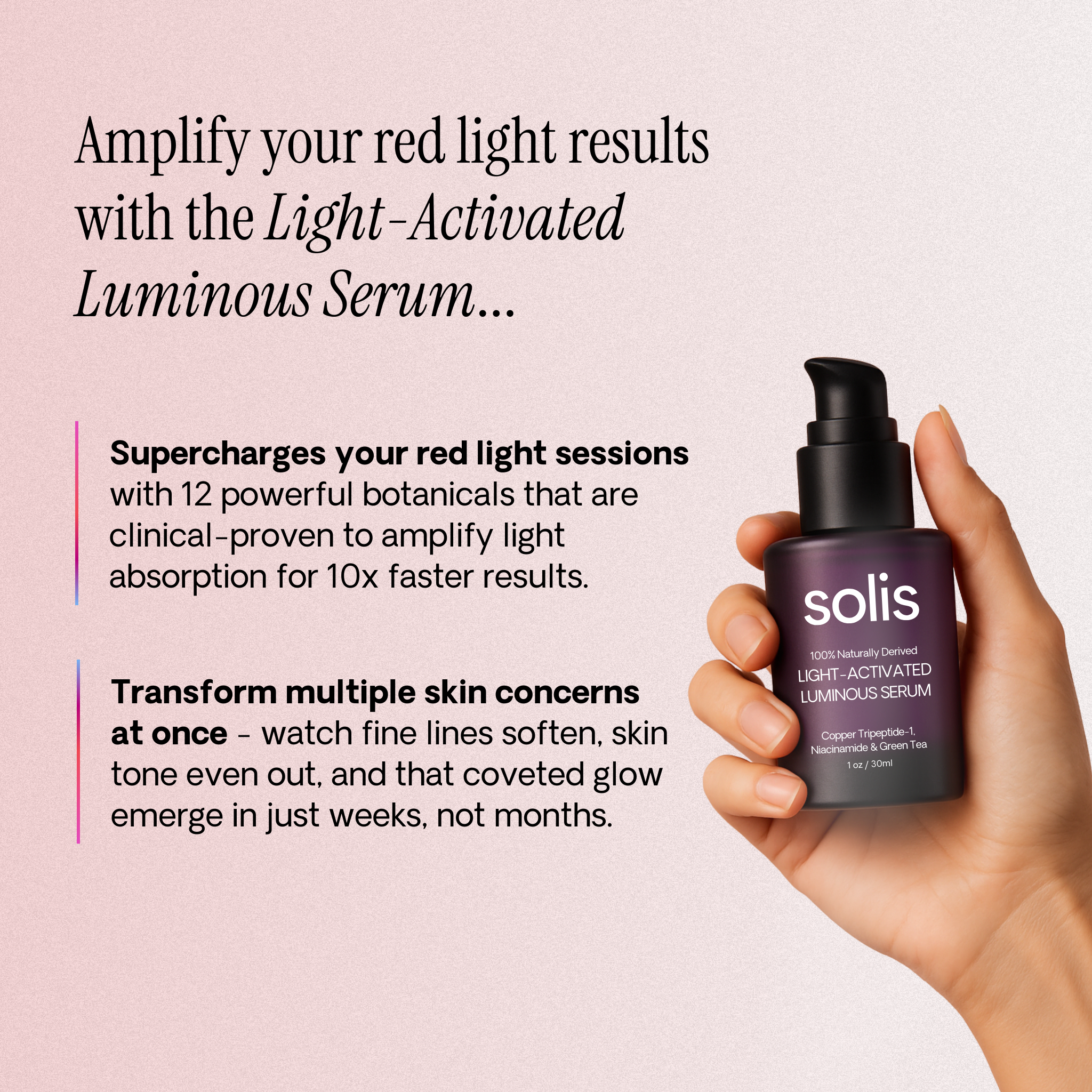 Light-Activated Luminous Serum